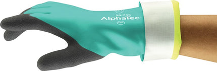 Gants ANSELL pour produits chimiques AlphaTec 58-735 taille 9 vert ( 4000371503 )