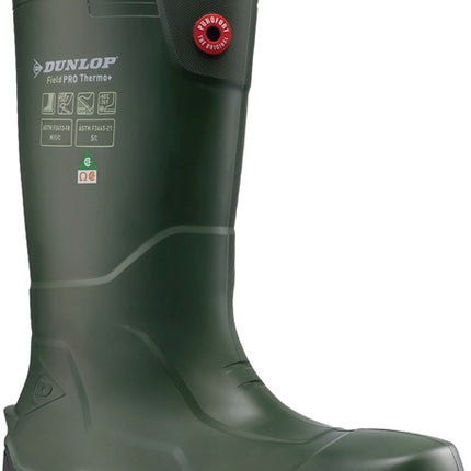 DUNLOP Bottes d'hiver de sécurité Fieldpro Thermo+ taille 47 vert ( 4000374177 )