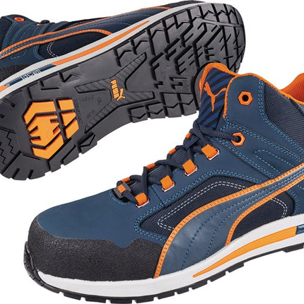 Bottes de sécurité PUMA Crosstwist MID taille 40 bleu/orange ( 4000374565 )