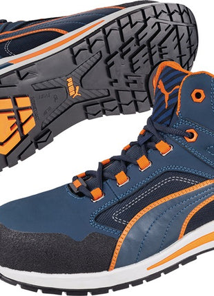 Bottes de sécurité PUMA Crosstwist MID taille 41 bleu/orange ( 4000374566 )