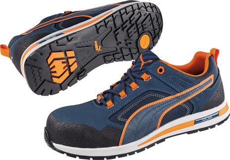 Chaussures de sécurité PUMA Crosstwist LOW taille 41 bleu/orange ( 4000374601 )