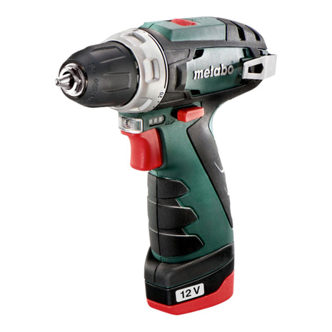 Metabo PowerMaxx BS Basic Perceuse-visseuse sans fil 12 V 34 Nm ( 600984500 ) + 2x batterie 2,0 Ah + chargeur + coffret