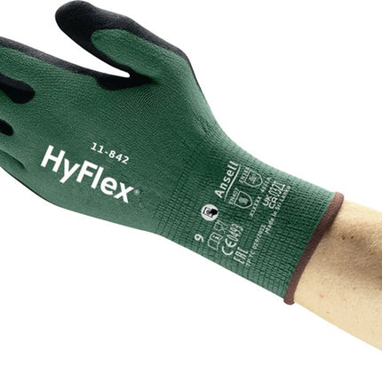 ANSELL gants HyFlex 11-842 taille 9 noir/vert (4000391309)