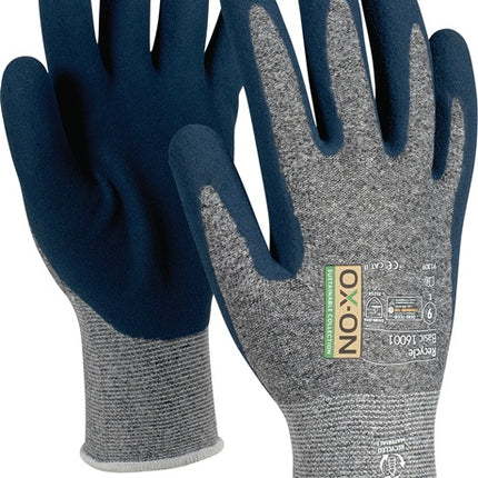 OX-ON Gants Recycle Basic 16001 Taille 8 bleu/bleu clair ( 4000391358 )