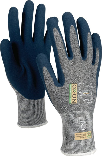 OX-ON Gants Recycle Basic 16001 Taille 8 bleu/bleu clair ( 4000391358 )