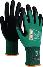 Guantes de protección contra cortes OX-ON Cut Advanced 9904 talla 10 negro/verde (4000391374)