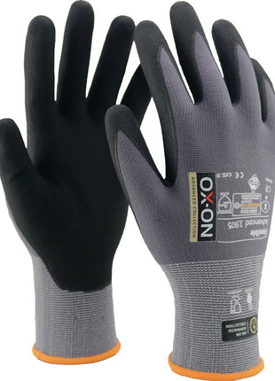 OX-ON Handschuhe Flexible Advanced 1905 Größe 8 schwarz/hellgrau ( 4000391386 )