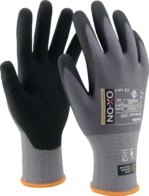 OX-ON Gants Flexible Advanced 1905 Taille 12 noir/gris clair ( 4000391390 )