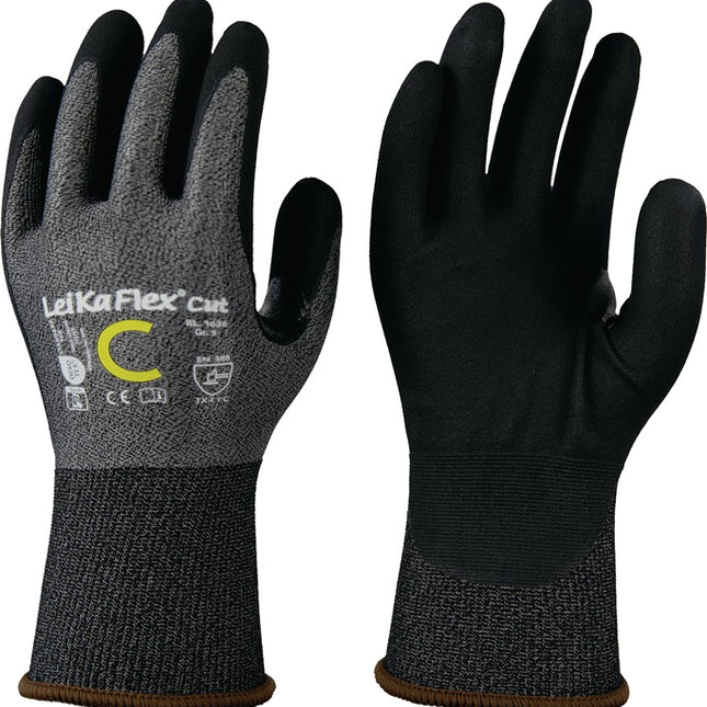 LEIPOLD Gants de protection anti-coupures LeiKaFlex(R) CUT RL 1636 taille 9 gris/noir ( 4000391394 )