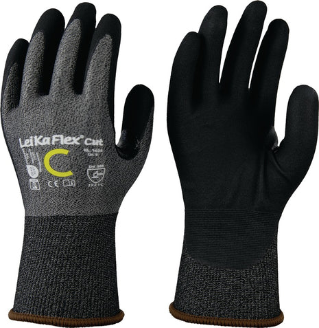 LEIPOLD Gants de protection anti-coupures LeiKaFlex(R) CUT RL 1636 taille 9 gris/noir ( 4000391394 )