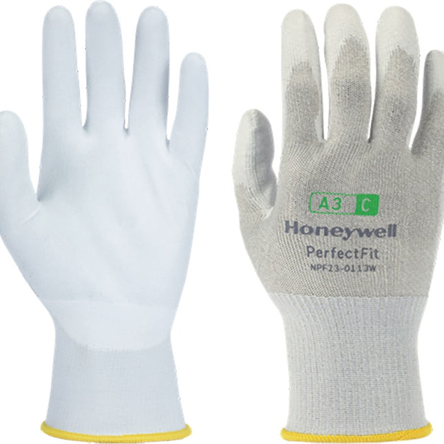 HONEYWELL Gants de protection anti-coupures New Perfect Fit 13G PU A3/C taille 10 blanc ( 4000391445 )