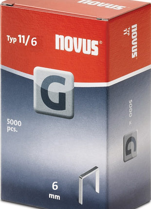 Clip de alambre plano NOVUS tipo G 11 B10,6xL6mm (4000813886)