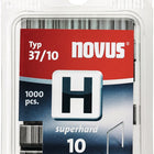 Agrafe à fil fin NOVUS H type 37 largeur 10,6 mm (4000813900)