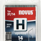 Agrafe à fil fin NOVUS H type 37 largeur 10,6 mm (4000813904)
