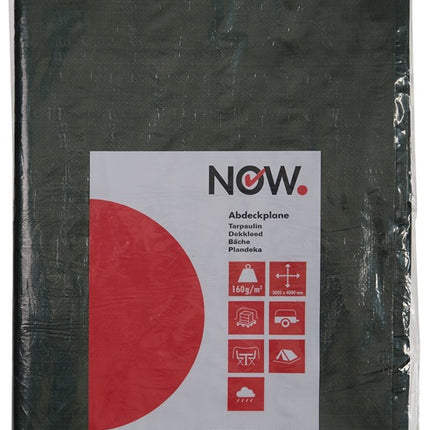 NOW bâche en tissu Super Tarp largeur 3000 x longueur 5000 mm (4000818873)
