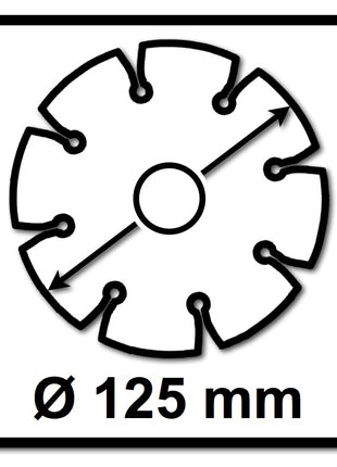 Makita Diamak 125 mm 10 Stk. ( 10x D-61139 ) Diamant Trennscheibe für Stein, Beton Aufnahme 22,23 mm - Toolbrothers