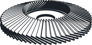 KLINGSPOR Roue à lamelles SMT 626 Supra Ø 180 mm Granulométrie 40 6° conique ( 4000842832 )