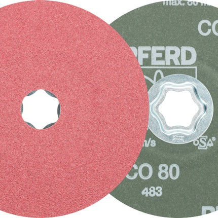 Disque fibre PFERD COMBICLICK CO Ø 125 mm grain 80 (4000843592)
