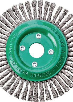 LESSMANN brosse ronde Ø 125 mm alésage fil épaisseur 0,5 mm (4000844933)