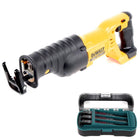 Dewalt DCS 380 N 18 V Li-Ion Akku Säbelsäge Reciprosäge Solo + Makita Reciprosägeblatt Set 27 tlg. in praktischer Box - ohne Zubehör, ohne Akku, ohne Ladegerät - Toolbrothers