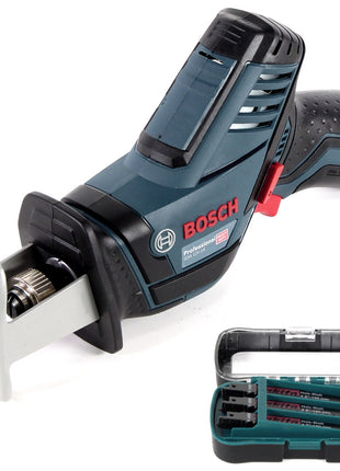 Bosch GSA 12V-14 Akku Säbelsäge 12V ( 060164L902 ) + Makita Reciprosägeblatt Set 27-tlg. + praktische Box ( P-81278 ) - ohne Akku und Ladegerät - Toolbrothers