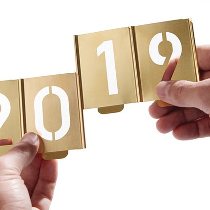 KUKKO Jeu de pochoirs pour signature 327 chiffres 0 - 9 ( 4000871677 )