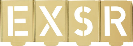 Jeu de pochoirs de signature KUKKO 327 lettres A - Z ( 4000871738 )