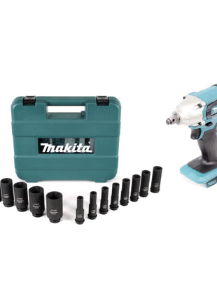 Makita DTW 190 Z Akku Schlagschrauber 18 V 190 Nm + Steckschlüssel Set - ohne Akku, ohne Ladegerät - Toolbrothers