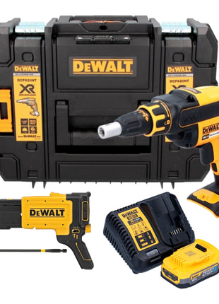 DeWalt DCF 620 E1T Visseuse pour cloisons sèches sans fil 18 V 30 Nm Brushless + 1x batterie Powerstack 1,7 Ah + chargeur + TSTAK