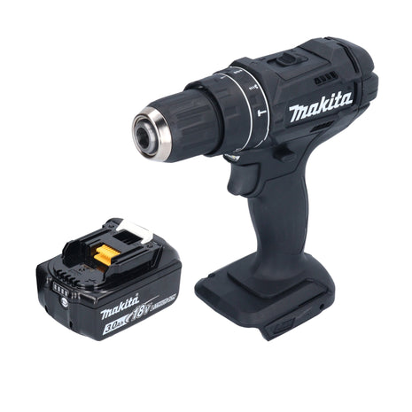 Makita DHP 482 F1B Perceuse-visseuse à percussion sans fil 18 V 62 Nm noir + 1x batterie 3,0 Ah - sans chargeur