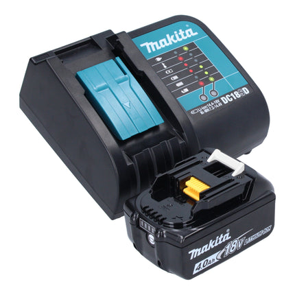 Makita DHP 482 SM1B Perceuse-visseuse à percussion sans fil 18 V 62 Nm noire + 1x batterie 4,0 Ah + chargeur