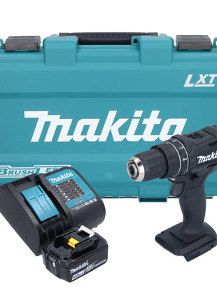 Makita DHP 482 SM1KB Akumulatorowa wiertarko-wkrętarka udarowa 18 V 62 Nm czarna + 1x akumulator 4,0 Ah + ładowarka + walizka