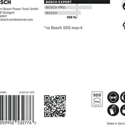 Marteau perforateur BOSCH Expert SDS max-8X Ø 12 mm longueur utile 600 mm longueur 740 mm (4000909889)