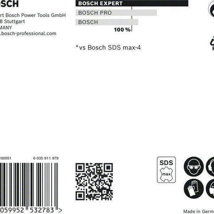 Marteau perforateur BOSCH Expert SDS max-8X Ø 12 mm longueur utile 800 mm longueur 940 mm (4000909890)