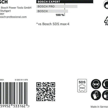 Marteau perforateur BOSCH Expert SDS max-8X Ø 25 mm longueur utile 600 mm longueur 720 mm (4000909915)