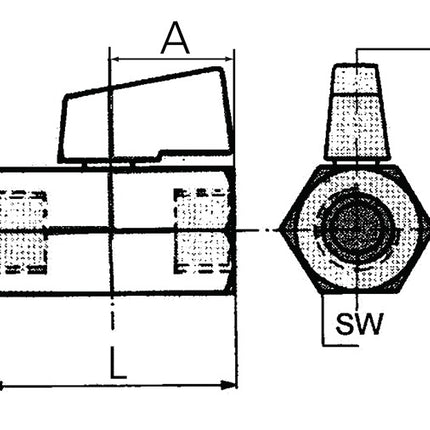 Mini vanne à bille RIEGLER 16,66 mm G 3/8″ (4163000276)