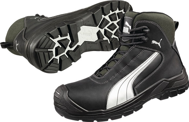 Bottes de sécurité PUMA Cascades Mid taille 44 noir/blanc ( 4300700274 )