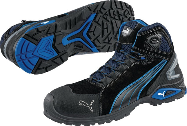 Bottes de sécurité PUMA Rio Black Mid taille 45 noir/bleu ( 4300700415 )