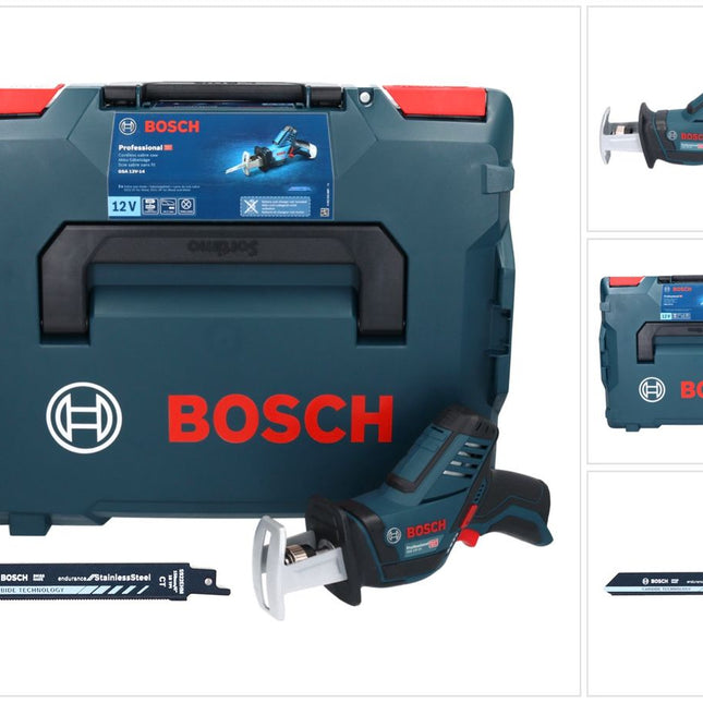 Bosch GSA 12V-14 Professional Akku Säbelsäge 12 V + Säbelsägeblatt + L-Boxx - ohne Akku, ohne Ladegerät - Toolbrothers