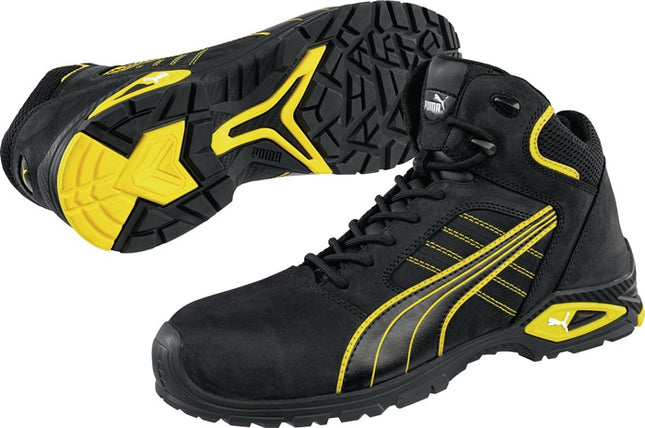 Bottes de sécurité PUMA Amsterdam Mid taille 46 noir/jaune ( 4300700436 )
