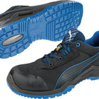 Chaussures de sécurité PUMA Argon Blue Low taille 43 noir/bleu ( 4300700443 )