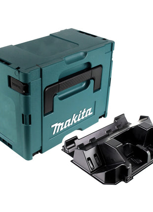 Makita MAKPAC 3 Systemkoffer ( 821551-8 ) + Einlage für 4x BL1830B BL1840B BL1850B BL1860B Akku und DC18RD Doppelladegerät ( 838258-9 ) - Toolbrothers