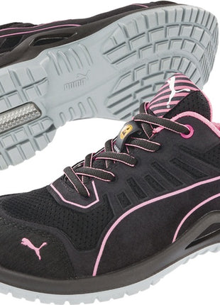 Zapato de seguridad PUMA para mujer Fuse TC Pink Wns Low Talla 37 negro/rosa (4300700487)