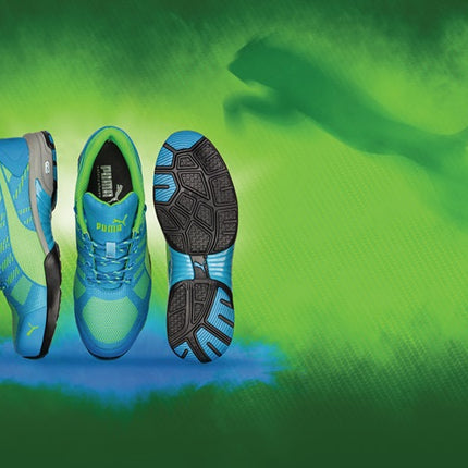 PUMA chaussure de sécurité femme Knit Blue Wns Low taille 40 bleu/vert (4300700654)