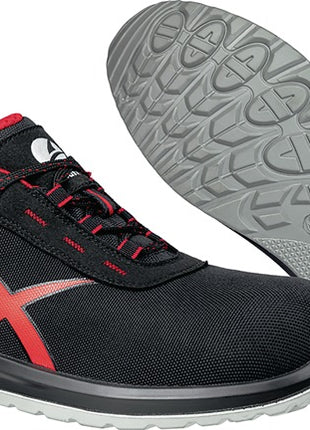 Zapato de seguridad ALBATROS GRID LOW talla 41 negro/rojo (4300700701)