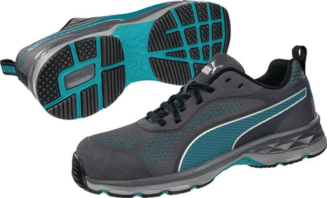 PUMA women's safety shoe FUSE KNIT size 38 grey/blue ( 4300700822 )