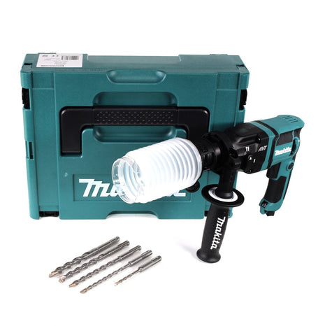 Makita HR 1841 FJ Bohrhammer 470 W SDS-Plus inkl. Koffer + Staubschutz + 5x SDS-VPlus Hammerbohrer - Toolbrothers