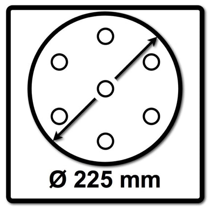 Festool Abrasifs STF D225 mm P400 GR S/25 Granat Soft 25 pièces ( référence: 204228 )