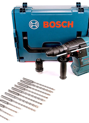 Bosch GBH 18V-26 F Akku Bohrhammer 18V 2,6J SDS-Plus in L-Boxx mit Makita SDS-VPlus Bohrerset 12 tlg. SDS-Plus - Toolbrothers