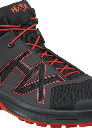 HAIX Chaussures de loisirs CONNEXIS Go GTX mid taille 10 (45) noir/rouge ( 4721000715 )